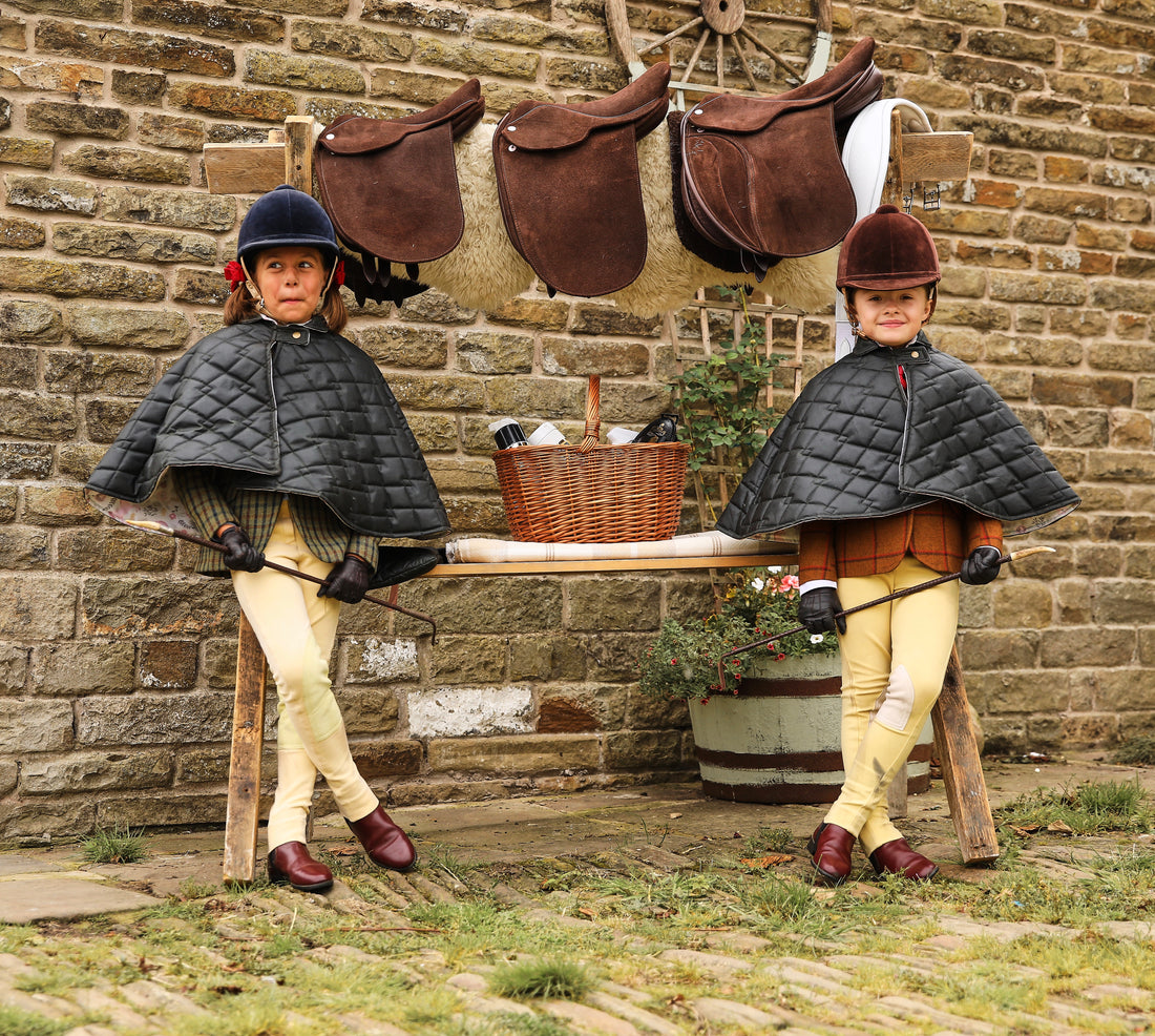 Wax cotton riding capes